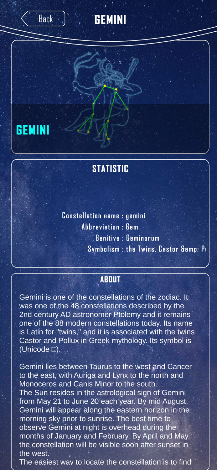 Constellation Star Finder⋆