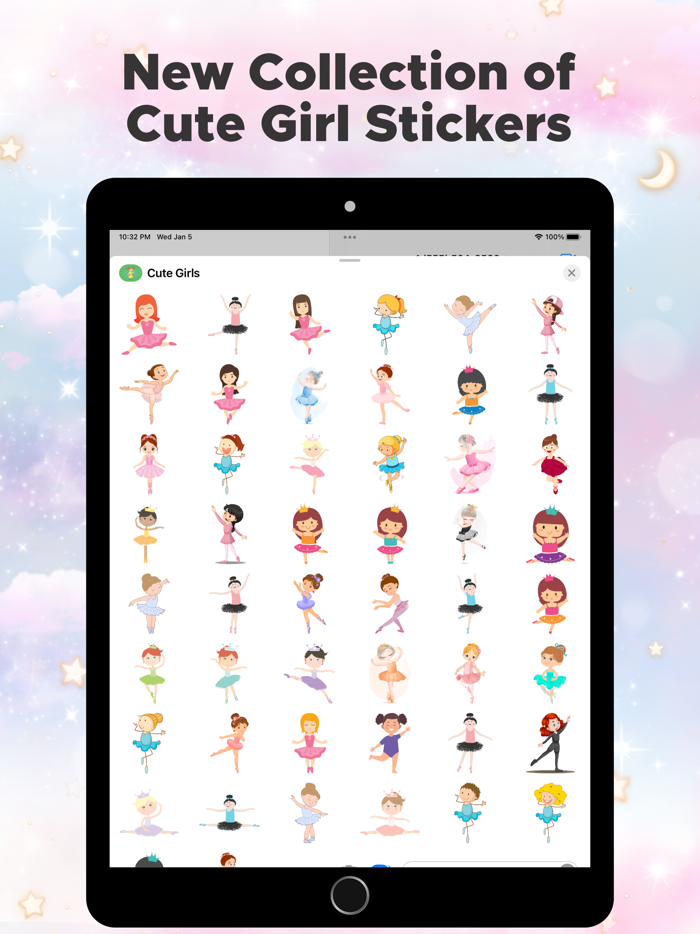 Cute Girl Stickers