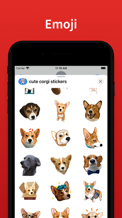 Corgi Dog top emoji & stickers screenshot 2