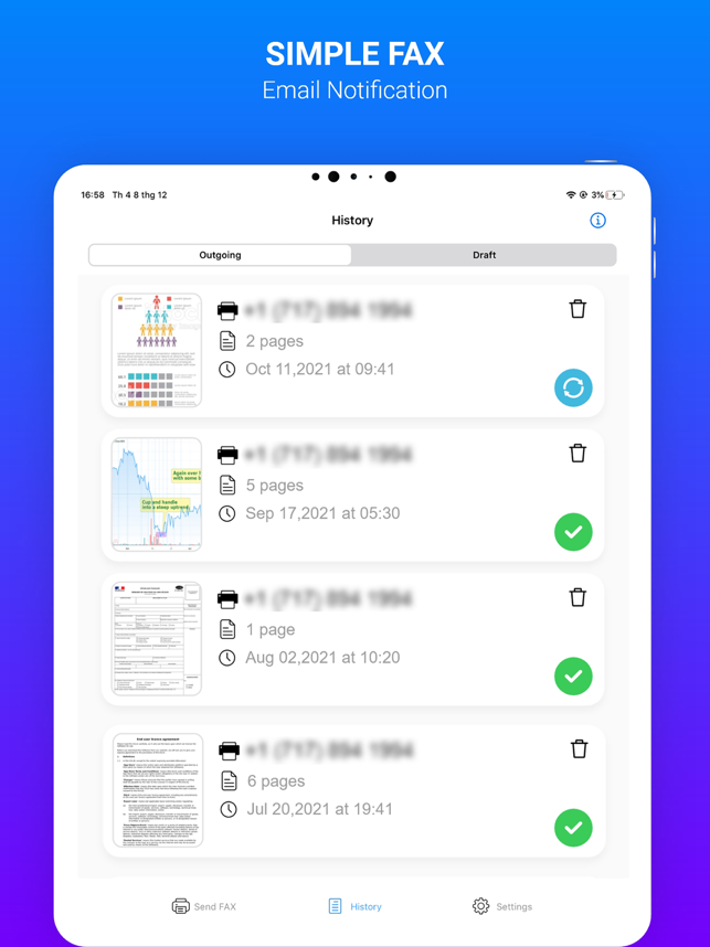 ‎FAX - Simple Fax App Screenshot