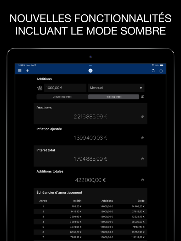 Intérêt Composé Calc + Intérêt Composé Calc +