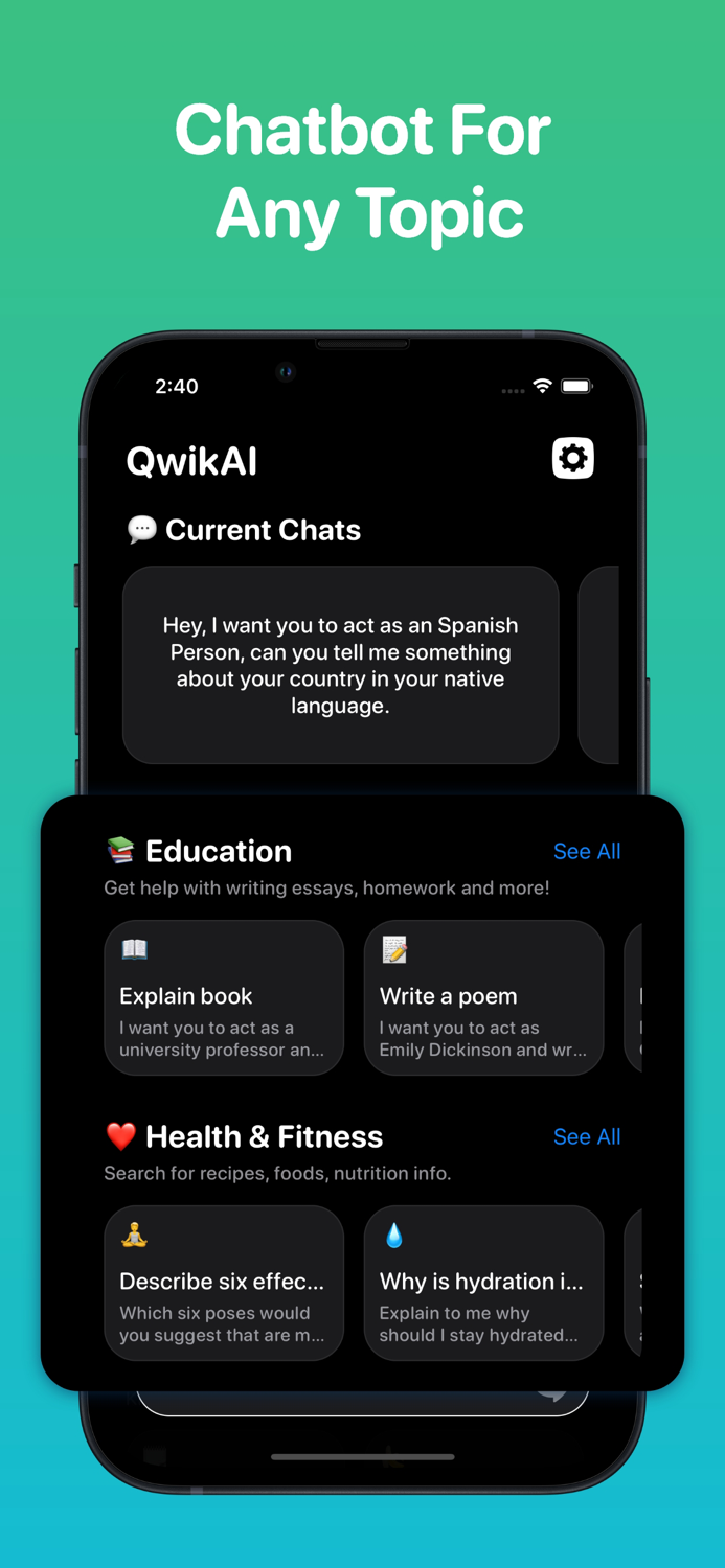 Ask AI with QwikAI ChatBot App