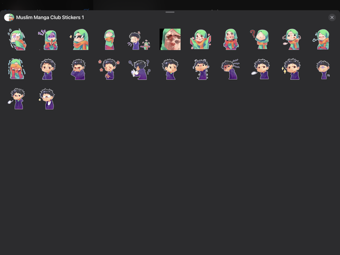 Muslim Manga Club Stickers