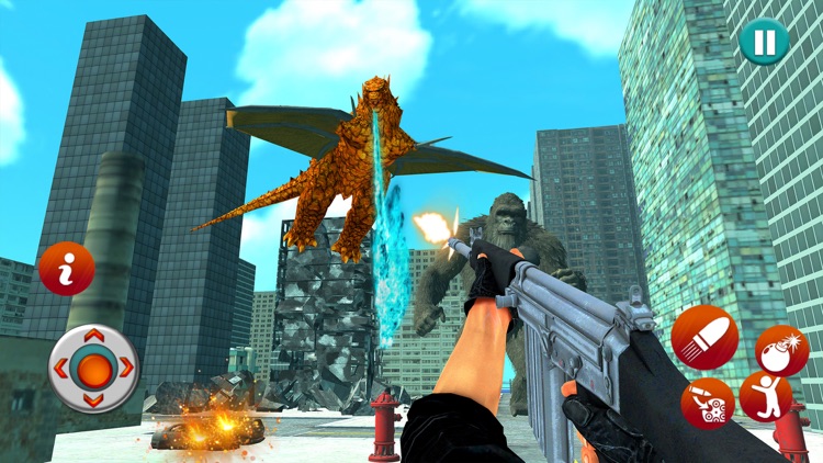 Angry Kaiju City Destruction screenshot-3