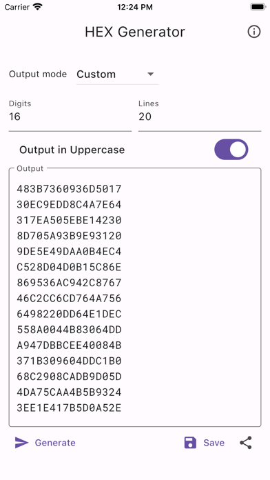 HEX Generator screenshot 2