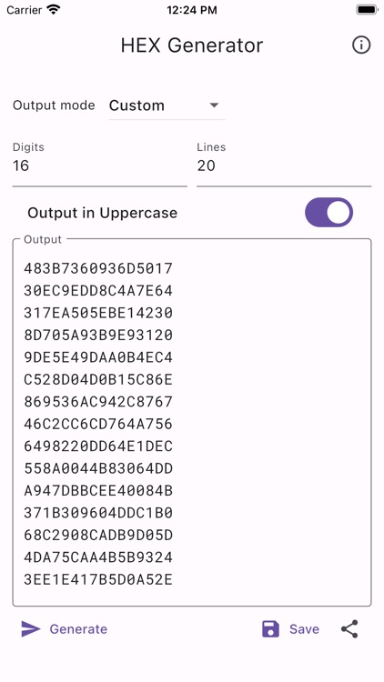 HEX Generator