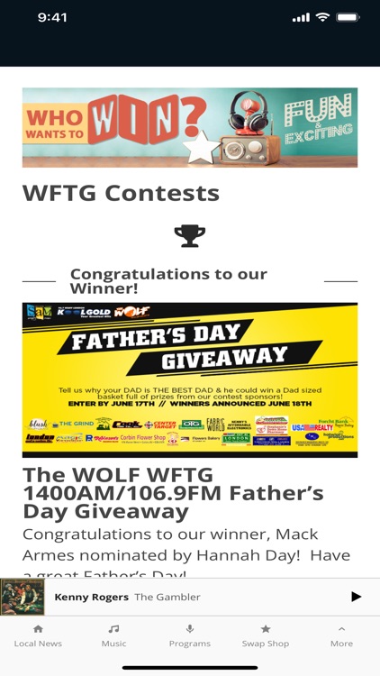 WFTG 1400 AM and 106.9 FM
