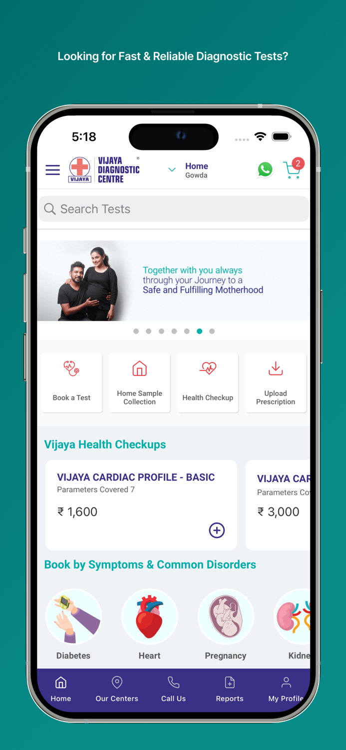 Vijaya Diagnostic Book a Test