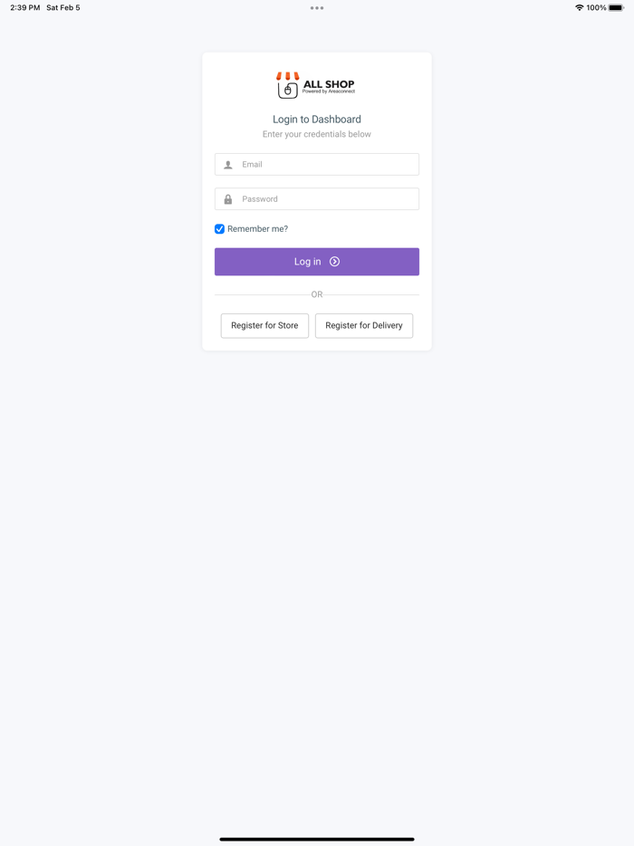 All Shop Connect Vendor