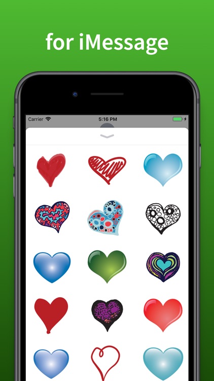 Hearts stickers and emoji Love