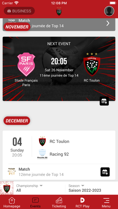Rugby Club Toulonnais screenshot 2