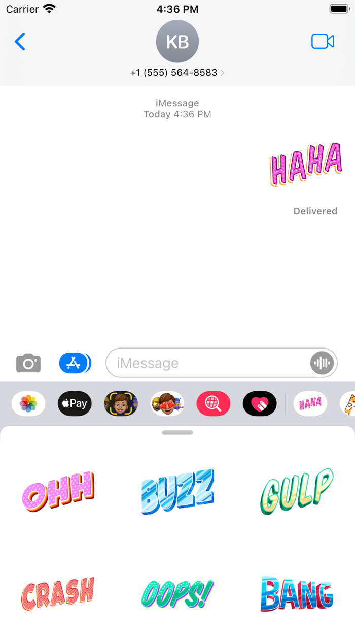 Word Art Chat Stickers