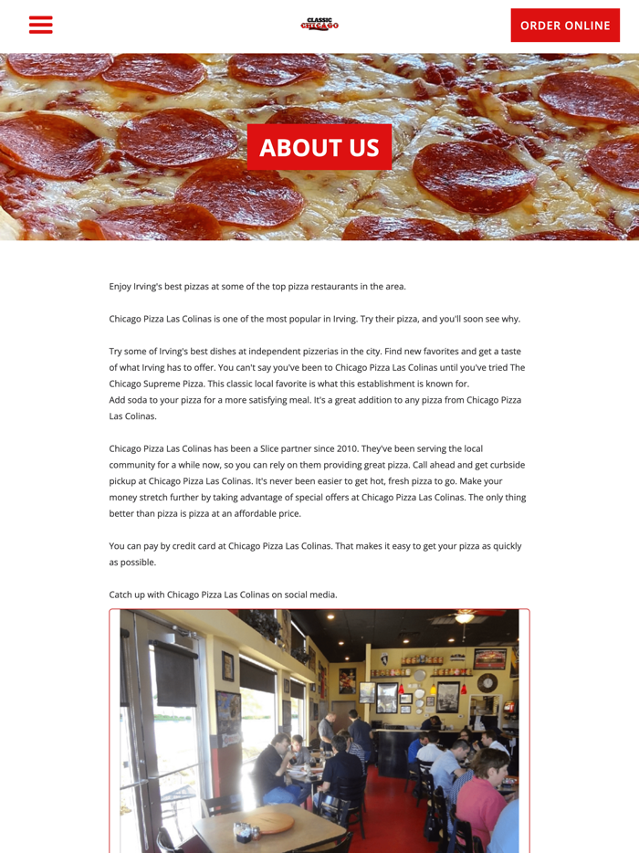 Chicago Pizza Las Colinas