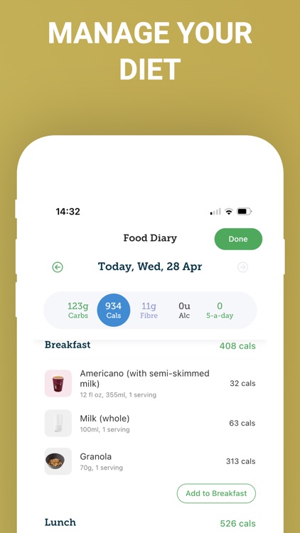 Carbs & Cals: Diet & Diabetes screenshot-6
