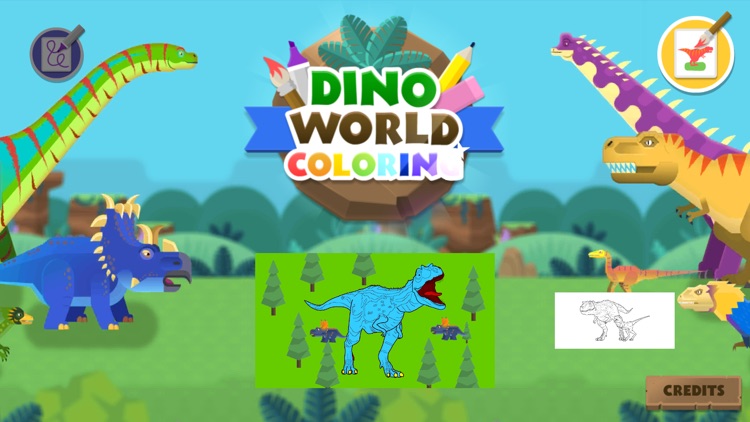 Dino World Coloring