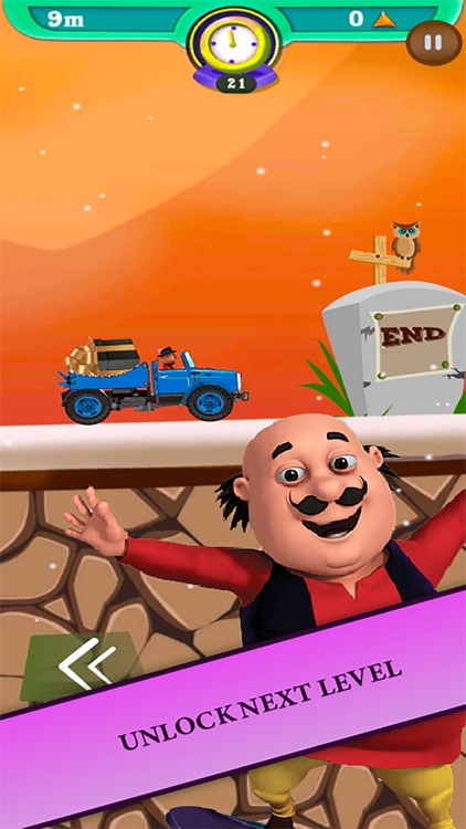 Motu Patlu Hill Racing Game screenshot-4