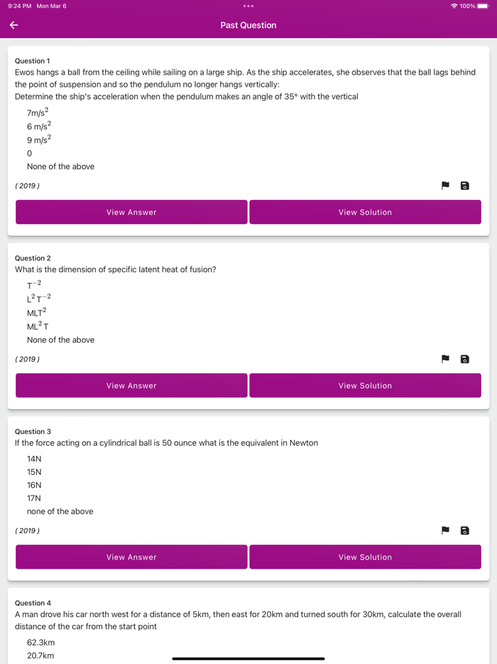 LFX UNIBEN 100L 1st semester