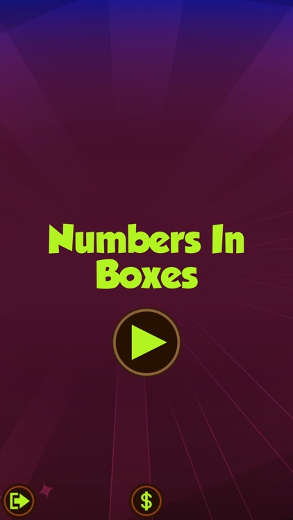 Numbers In Boxes