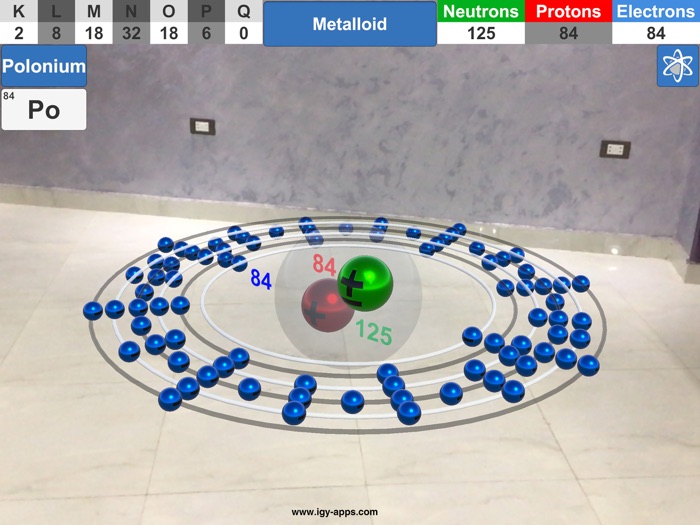 AR 4D Periodic Table