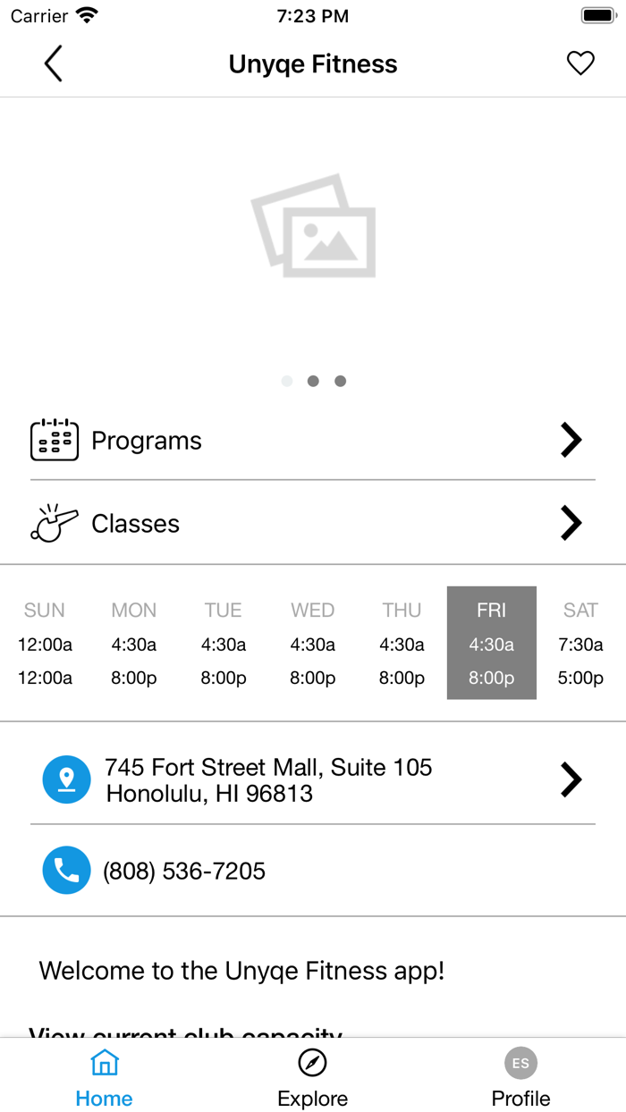UNYQE FITNESS MEMBER PORTAL