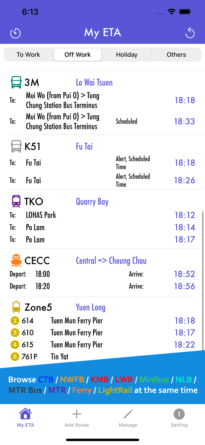 My ETA HK - Transport Easy