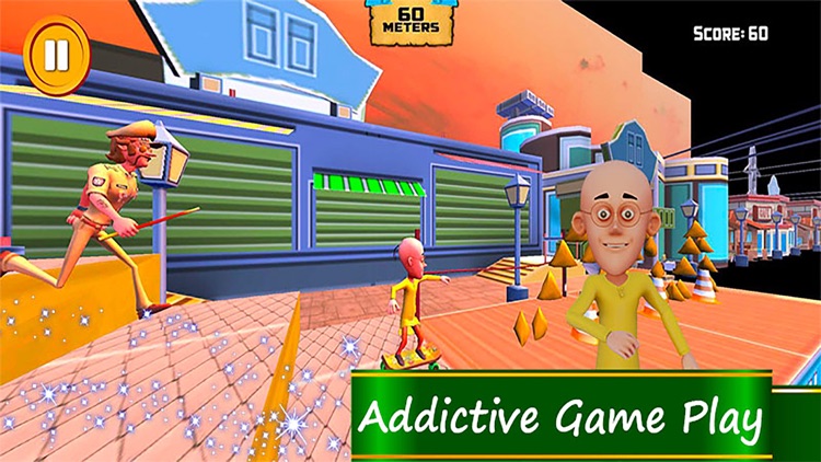 Motu Patlu Super Hero Skater screenshot-5