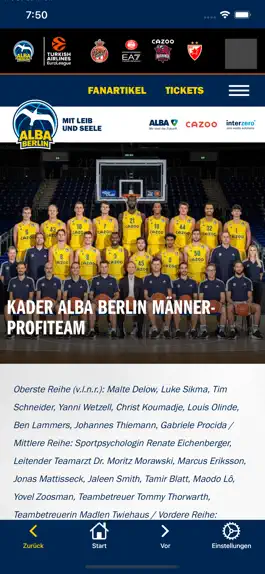 Game screenshot ALBA BERLIN Basketballteam apk