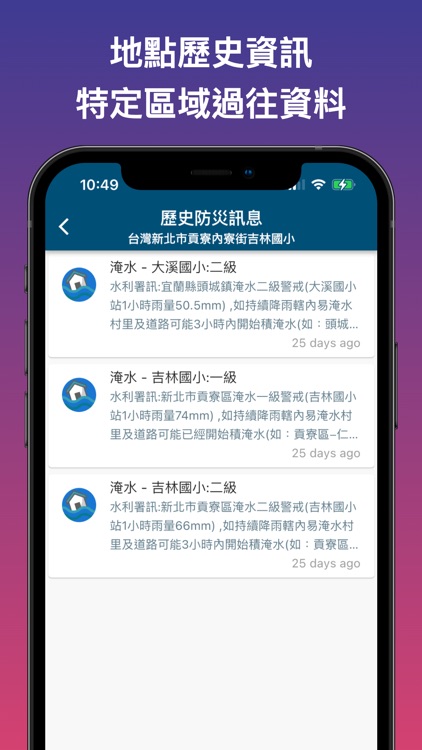 台灣防災訊息-即時通報訂閱系統 screenshot-4