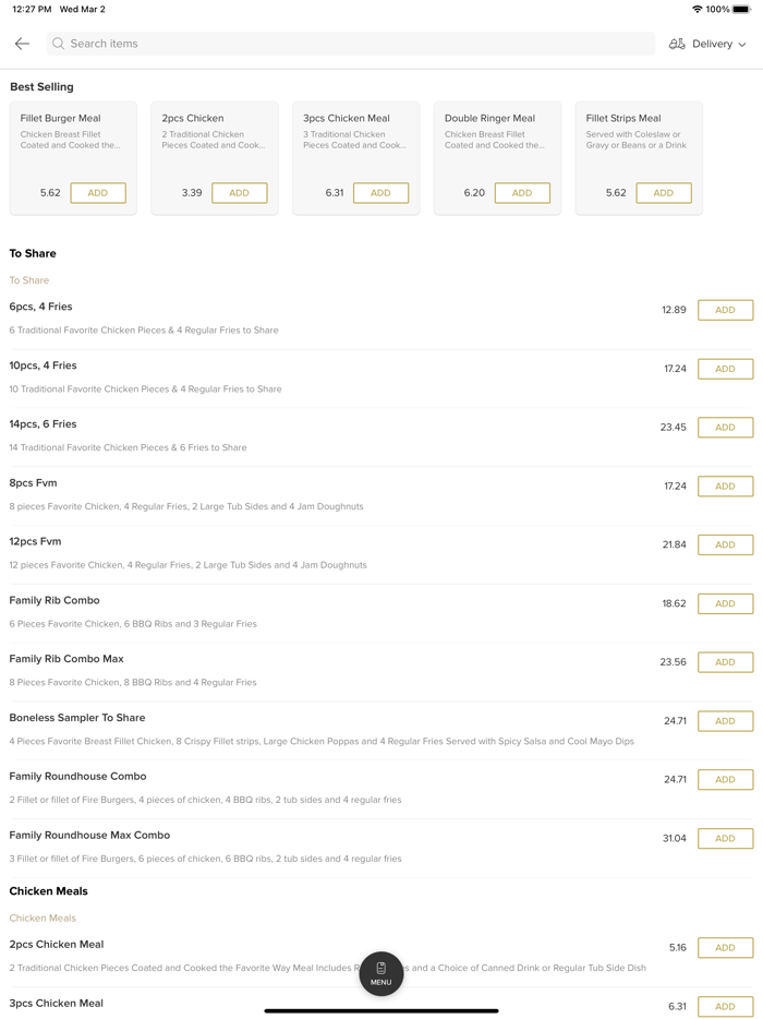 Favorite Chicken  Ribs,