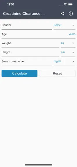 Game screenshot Creatinine Clearance Calc mod apk