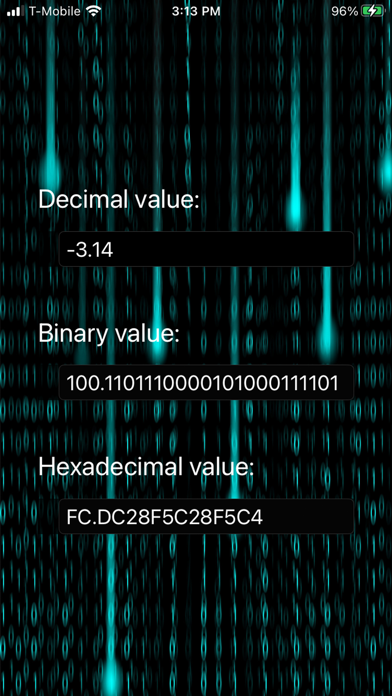 Decimal-Binary-Hex Converter Screenshot