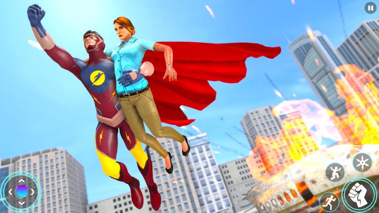 Superhero Flying City Rescue screenshot-3