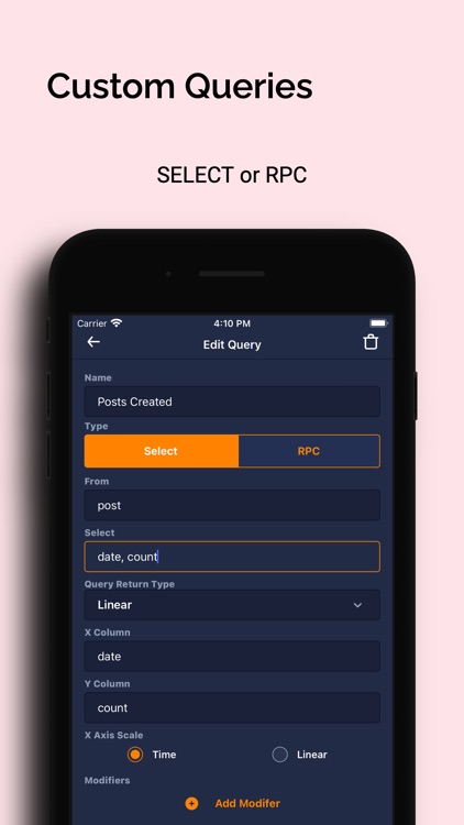 Charts: For Supabase