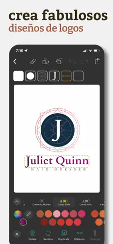 Screenshot 1 Crear logos, diseño gráfico iphone