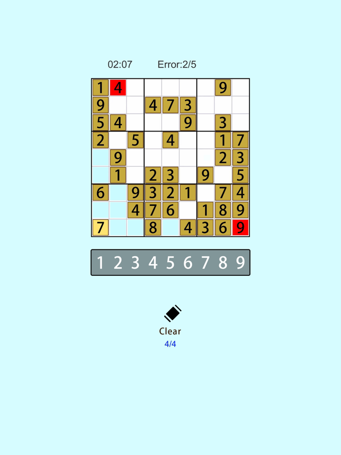 Classic Sudoku Puzzle Brain