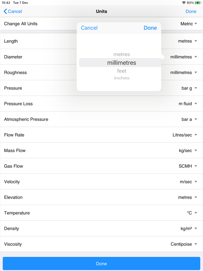 Pipe Flow Liquid Pipe Diameter