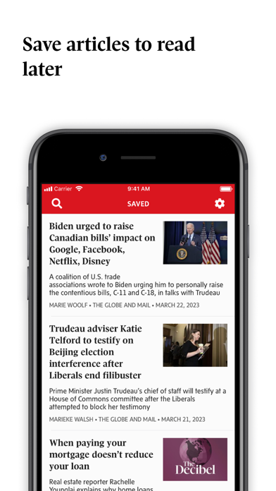 The Globe and Mail Screenshot