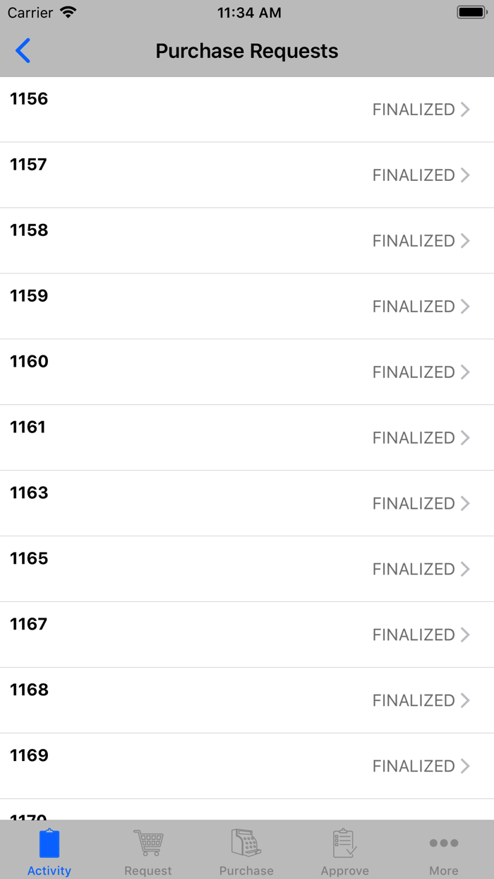 Perform 13.0 Material Request
