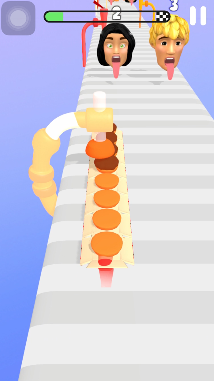 Hamburger Stack 3D