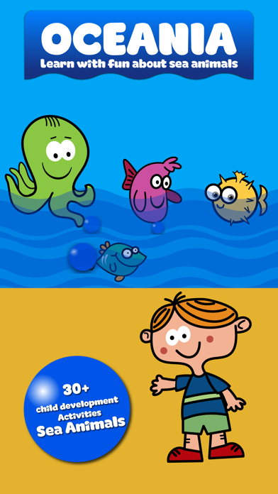 How to cancel & delete Oceania : Sea Animals for Kids from iphone & ipad 1