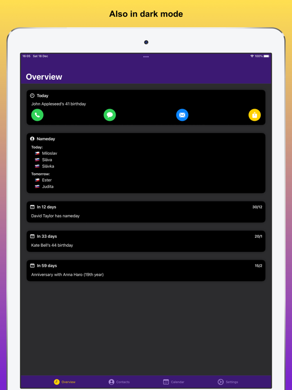 iDays - Namedays & Birthdays screenshot 2