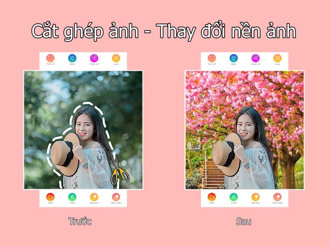 Cắt Ghép Ảnh, Thay Đổi Nền Ảnh Trên App Store