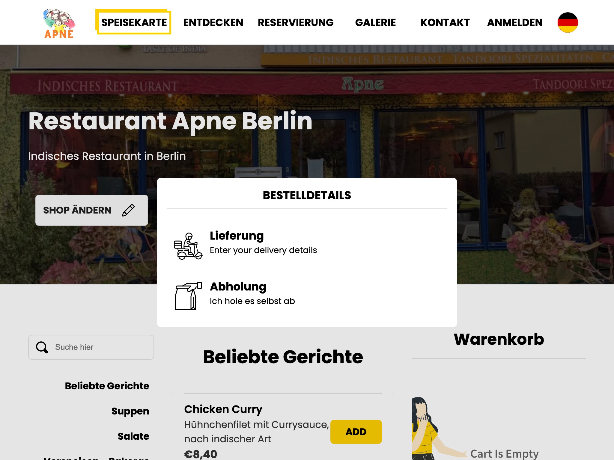 Restaurant Apne Berlin screenshot 2