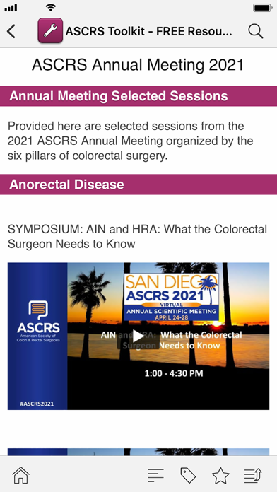 ASCRS-U: Colorectal Surgery Screenshot