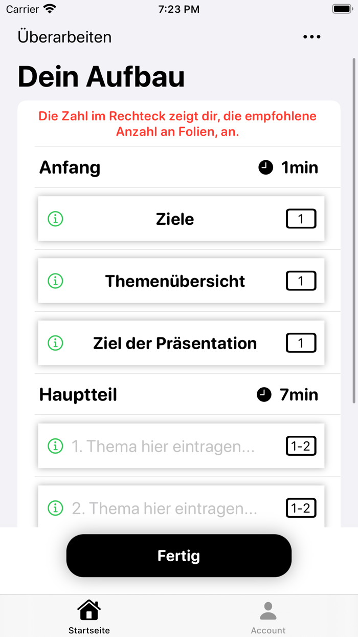 Brap App - Schul Vorträge
