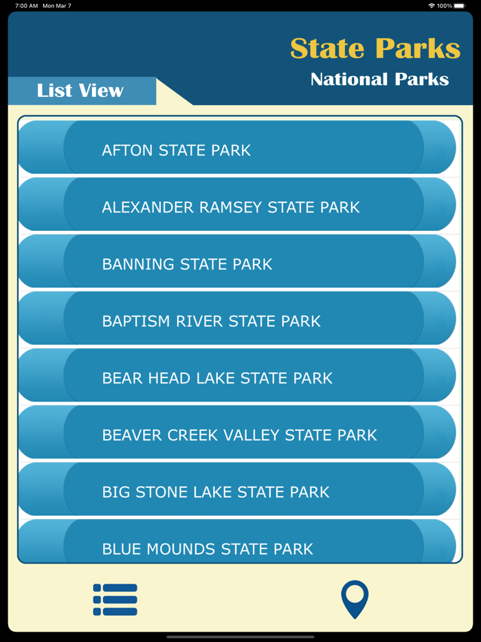 Minnesota State National Park