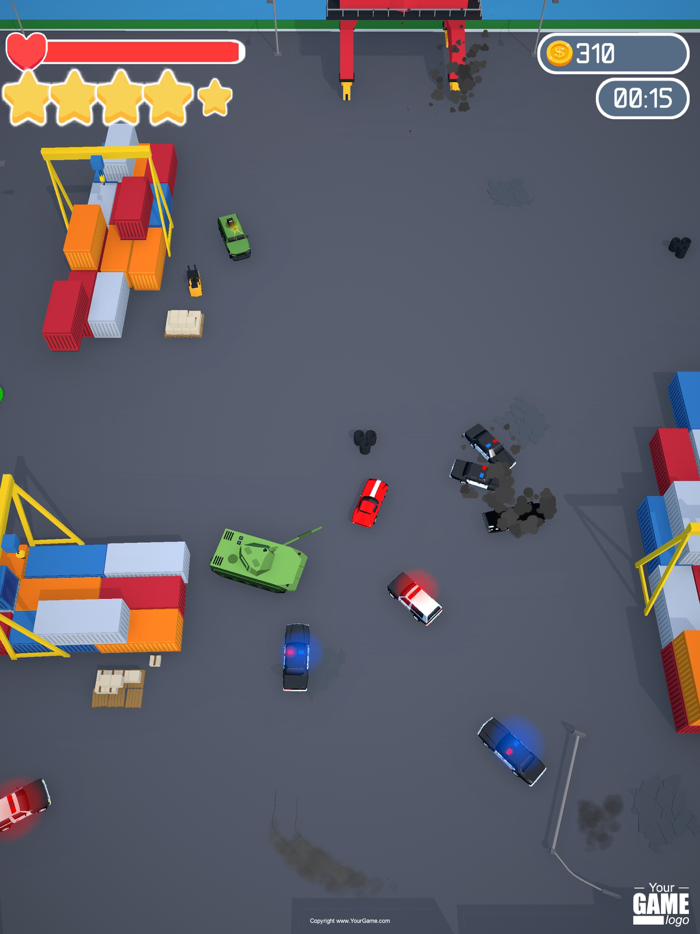 Cop Car Rush 3D