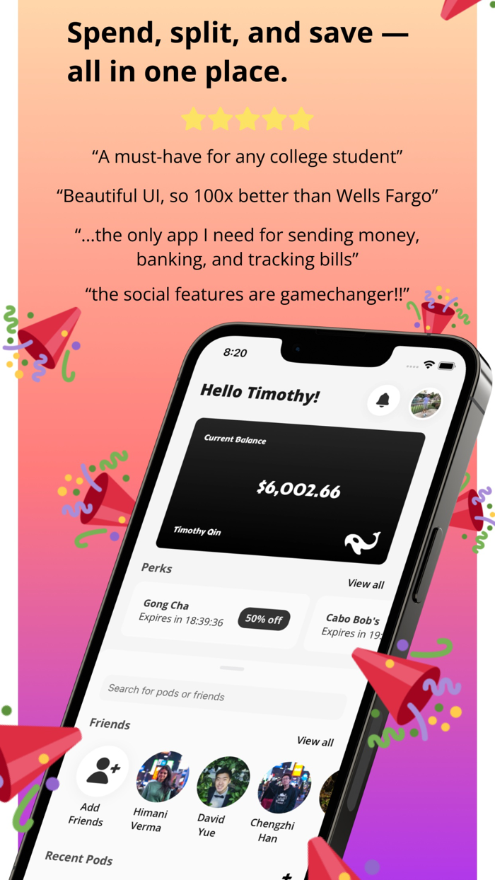 Orca - Spend, Split, Save