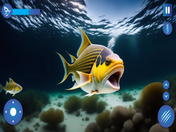 Ferocious Piranha Fish Escape