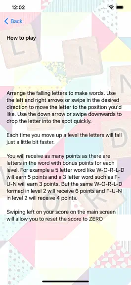 Game screenshot Falling Letters hack